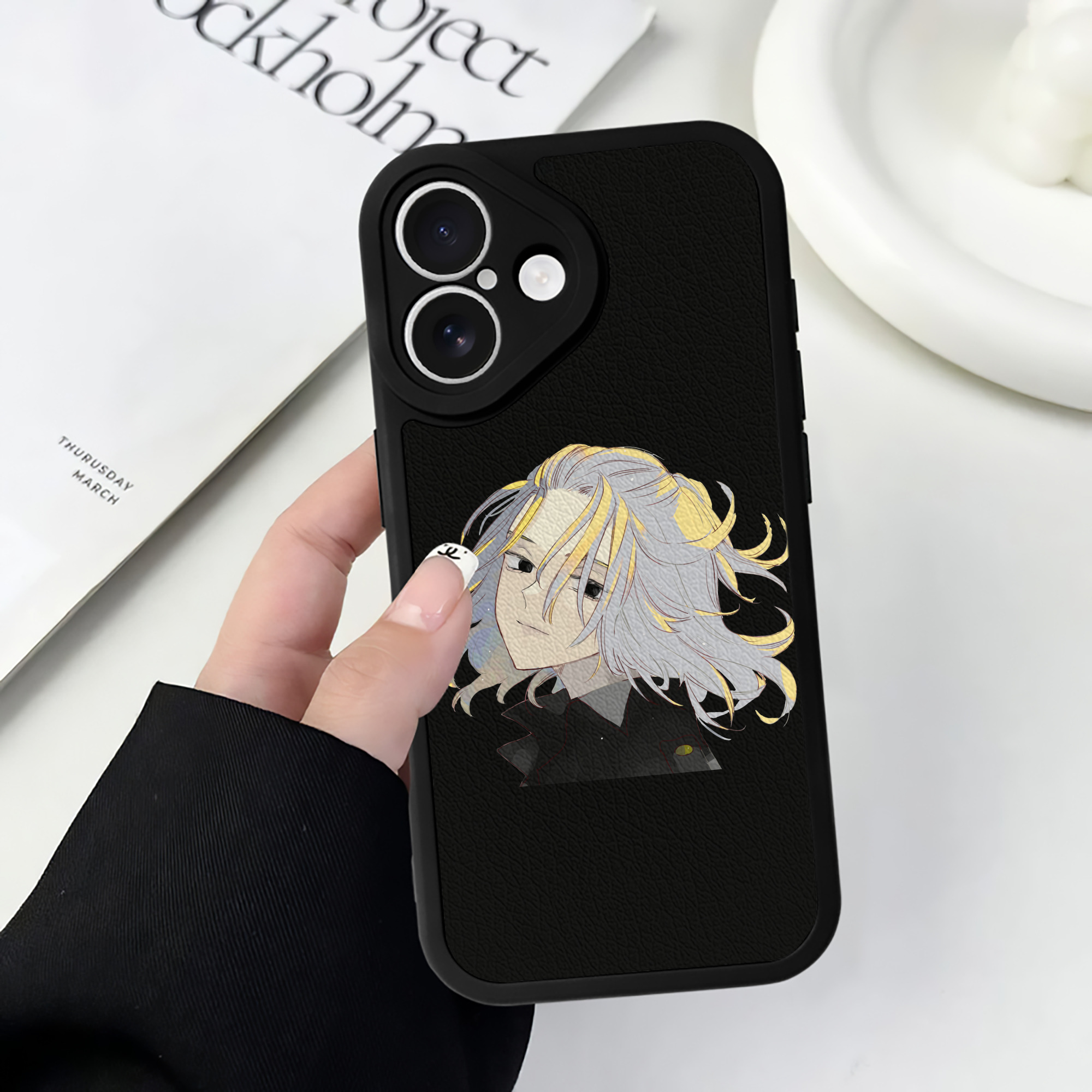 （画像用） 東京リベンジャーズ Tokyo Revengers 【iPhone 16シリーズ対応】シリコンスマホケース（レザー調） 材質：シリコン
